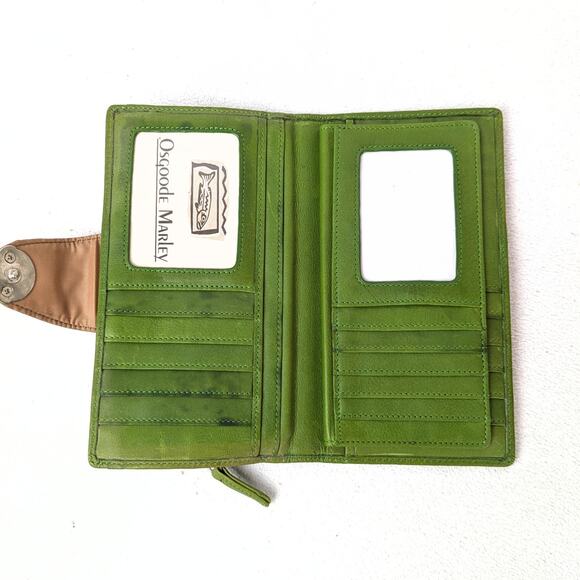 Osgoode Marley Bi-Fold Wallet – Grass Green Leather - Picture 5 of 6